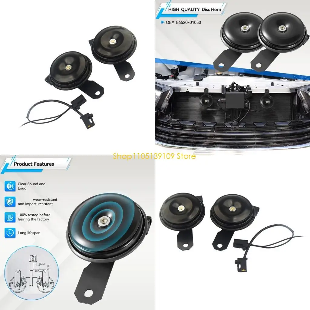 

P5ED Car Horn 12V 111dB Output Simple Plugs & Play Installation for Car