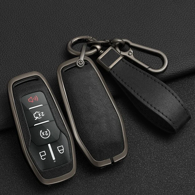 

Car Remote Key Case Cover Shell Fob Holder Keychain For Ford Fusion Mondeo Mustang F 150 Explorer Edge 2015 2016 2017 2018