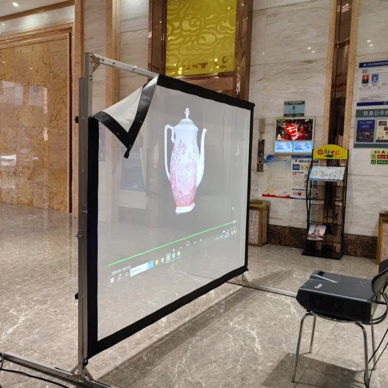 Projection gauze 3d projection gauze, round naked eye electric lifting wedding stage mesh projection yarn