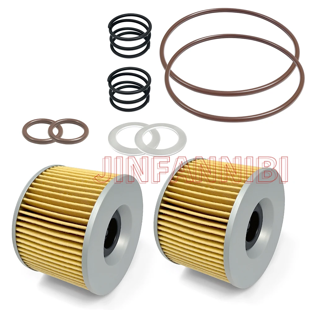 

Комплект из 2 масляных фильтров и уплотнительных колец для Kawasaki GPz1100 GPz750 KZ1000J KZ400B KZ550A