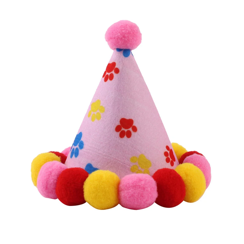 

1Set Pet Birthday Party Accessory Set Includes Hat Collar and Bib Adjustable Dog Dress Up Kit for Special Occasions