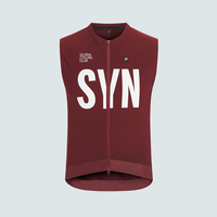 Men Cycling Vest SYN Lightweight Windproof Sleeveless Bicycle Gilet Slim Fit Breathable Quick Dry MTB Road Bike Cycling Vest