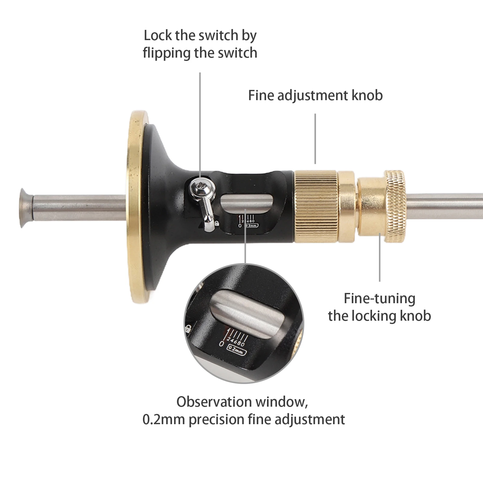 

Разметочный ролик-чертилка для дерева с роликовым ножом, диапазон разметки 0-12 см, направляющая для разметки из массива дерева для столярных работ