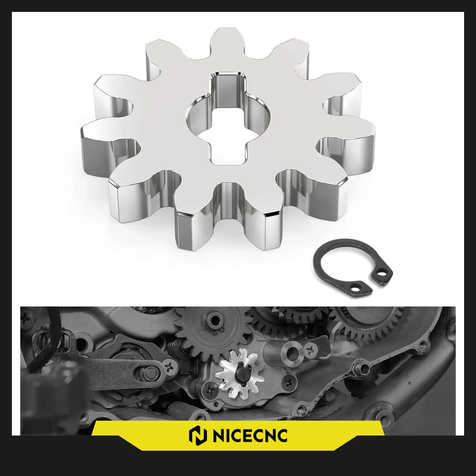 

2024 For Suzuki DR-Z400 DR-Z400E DR-Z400S DR-Z400SM DR-Z400 E S SM 2000-2024 DR-Z4S Motorcycle Engine Oil Pump Gear Kit 11 Teeth