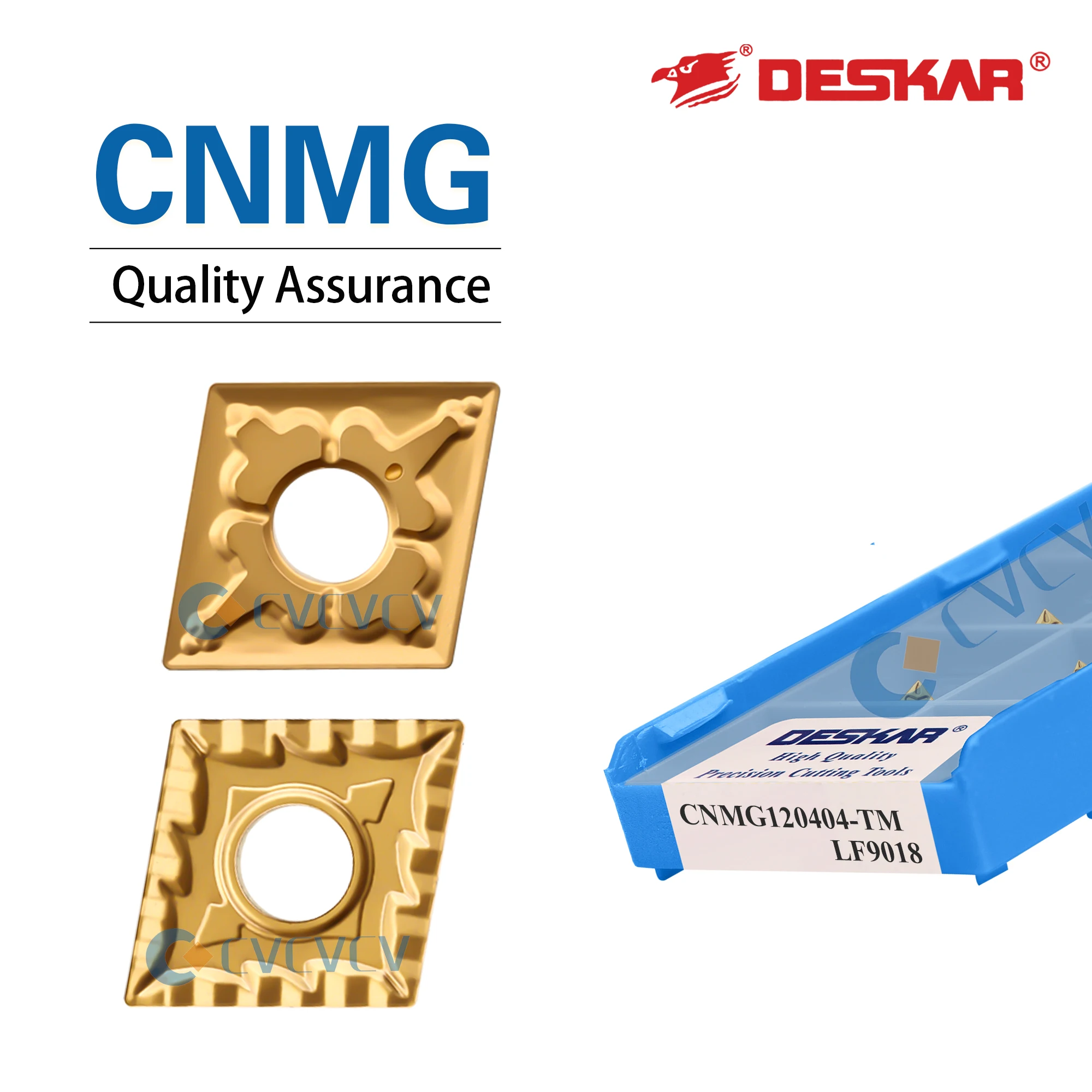 DESKAR 100% Original Blades CNMG120404 CNMG120408 CNMG120412-CQ TM LF9018  Processing Steel Parts Special Outer Circular Inserts