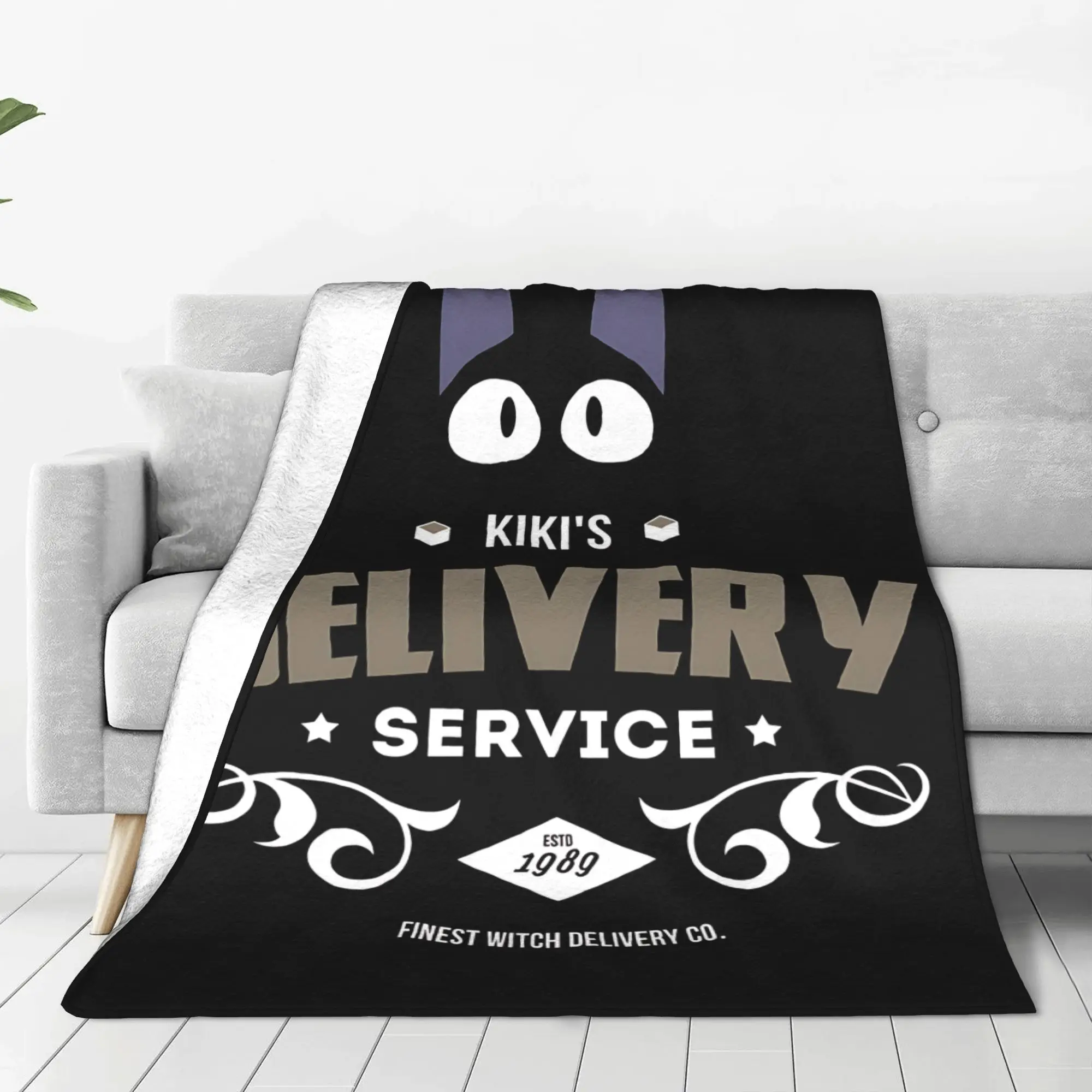 1PC Anime Kiki’s Delivery Service  home room decorations Winter Blankets for Adults Bedding Home Interior Sofa Knee