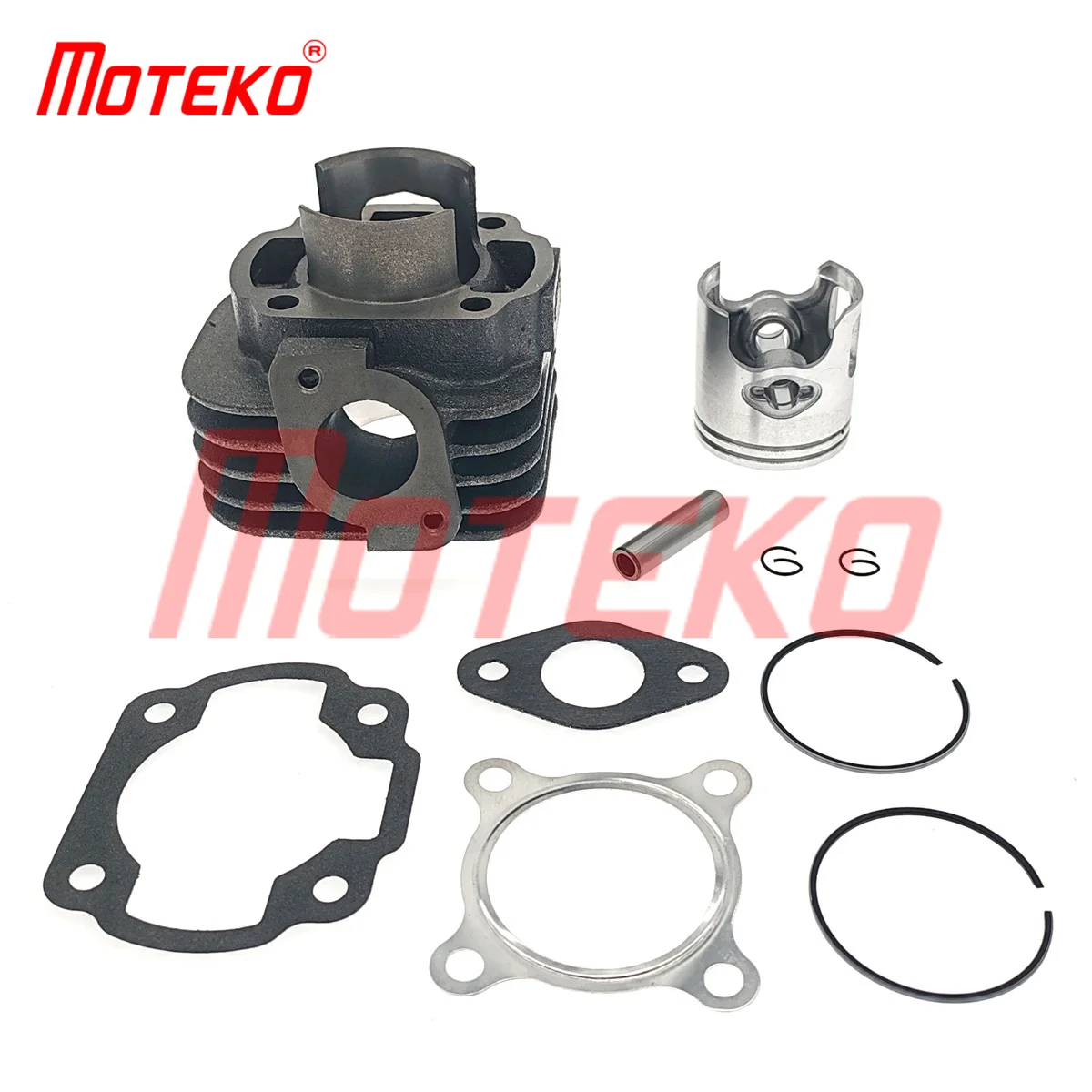 

BX22060054 JOG70 3KJ MBK OVETTO 47MM CYLINDER AND PISTON KIT WITH 10MM PIN 2T 70CC SCOOTER ENGINE PARTS