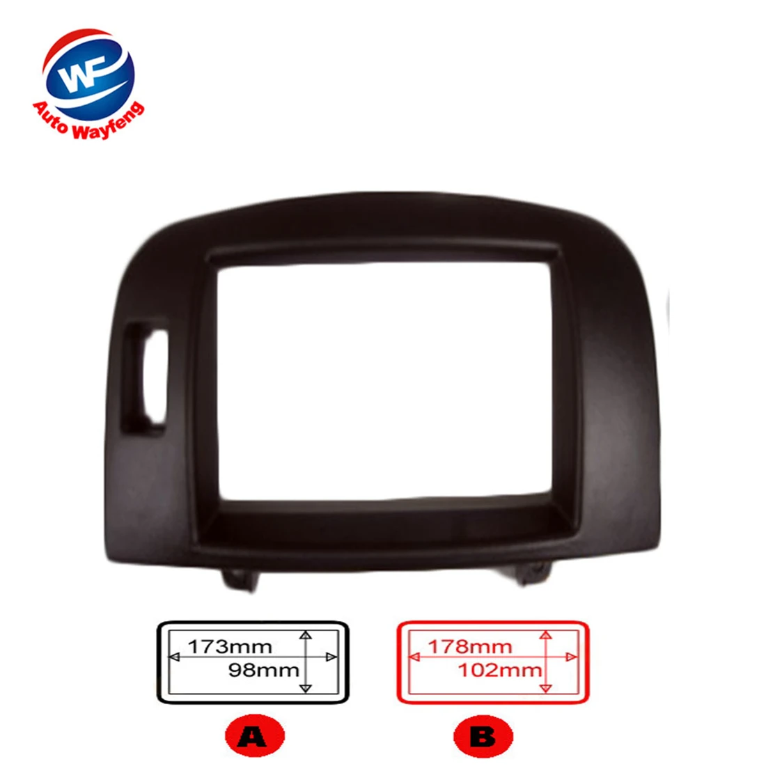 

Car Radio Fascia Fit for HYUNDAI Sonata NF Sonica Wo/airbag Signal Car DVD Frame Double Din Fascia Audio Bezel Facia