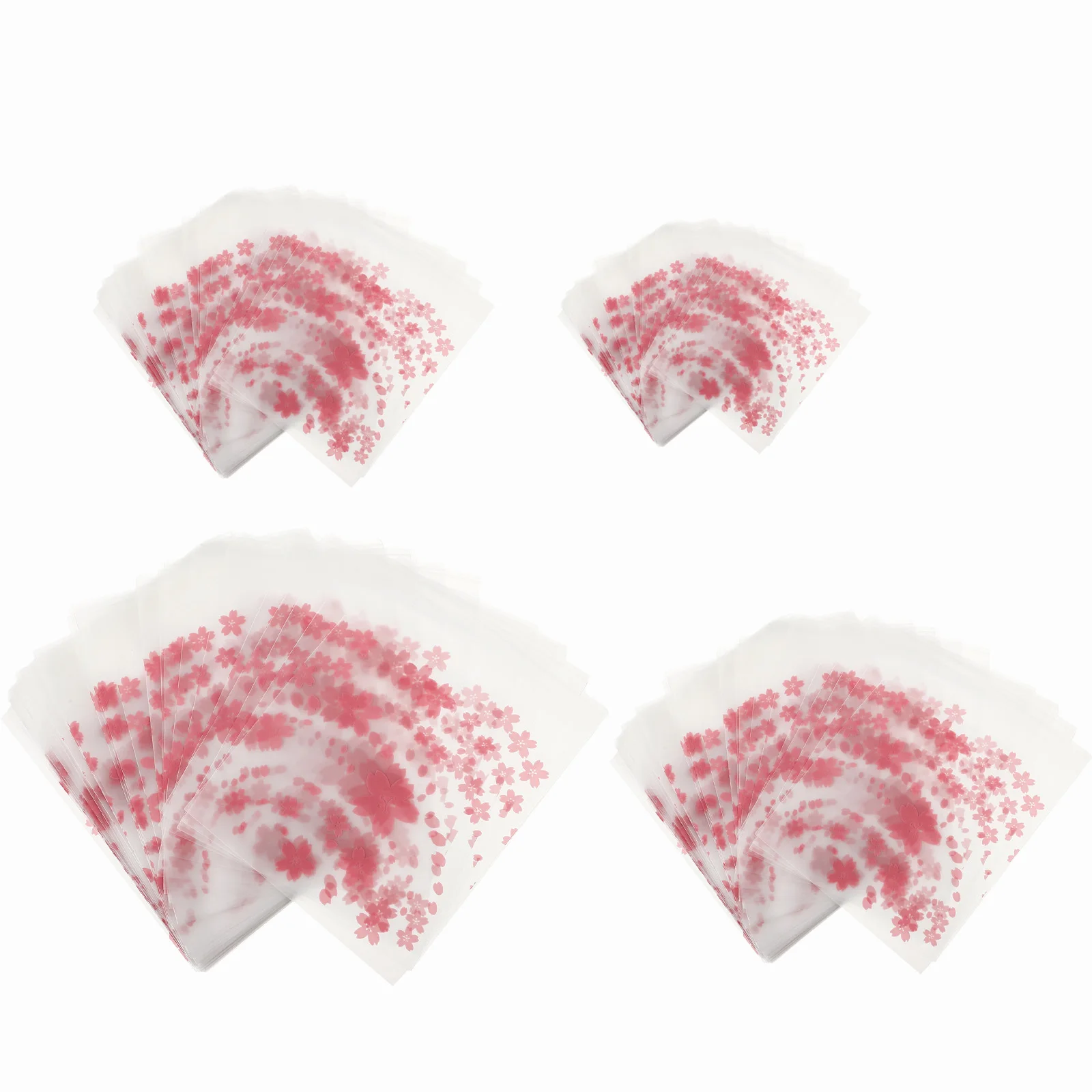 

400pcs Frosted Flat Pocket Self-Sealing Plastic Bags Clear Resealable Food Storage Packaging For Snacks Jewelry Tea Nuts Coffee