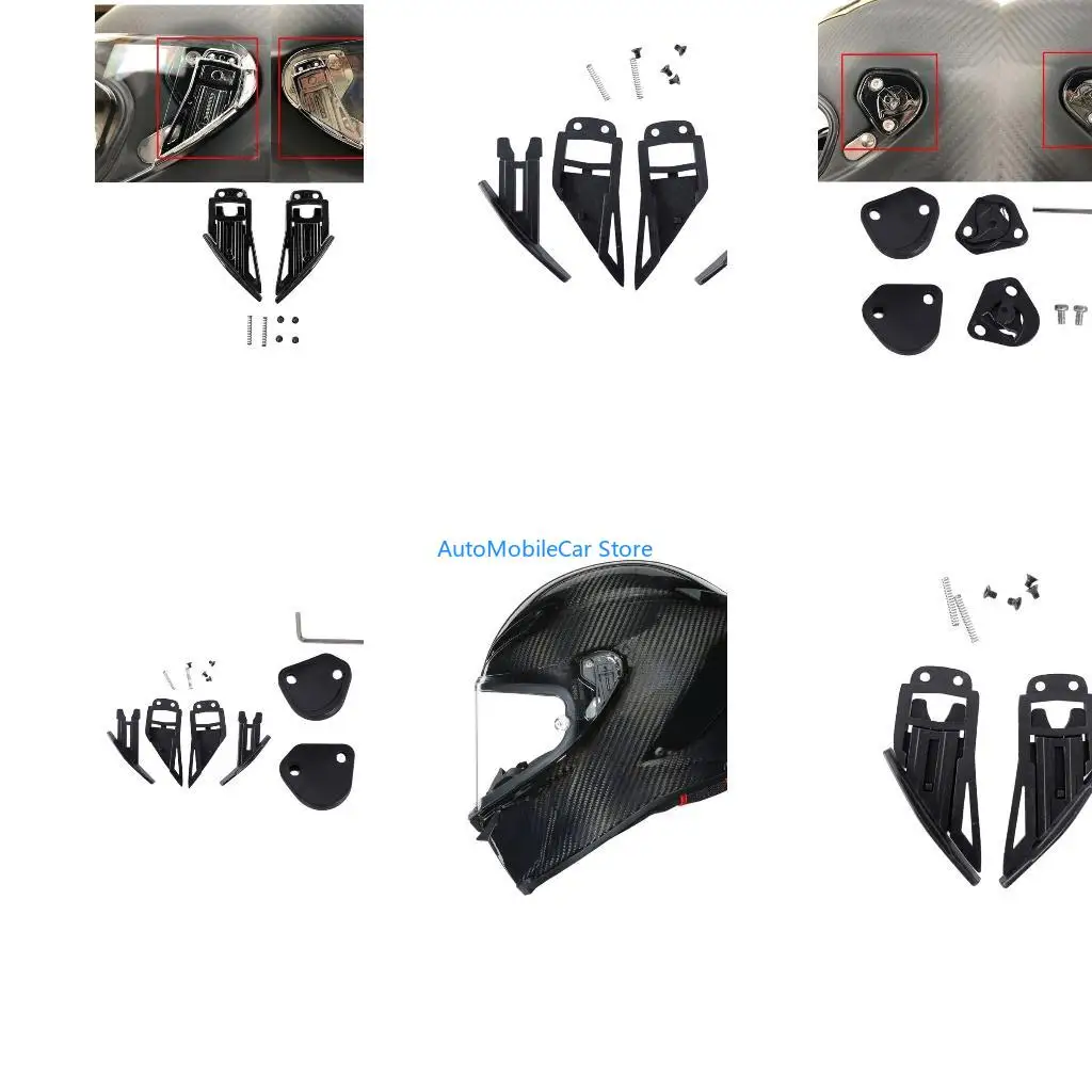 G8TE Helmets Side Plate Replacement Helmets Visor Fastener Visor Clip for PISTA Lenses Fastener Clip with Screw