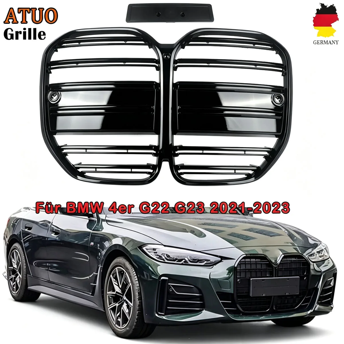Magickit Für BMW 4er Serie G22 G23 2-Türer 2021 2022 2023 M Performance Frontstoßstange Nierenkühlergrill Renngrills Auto-Zubehör