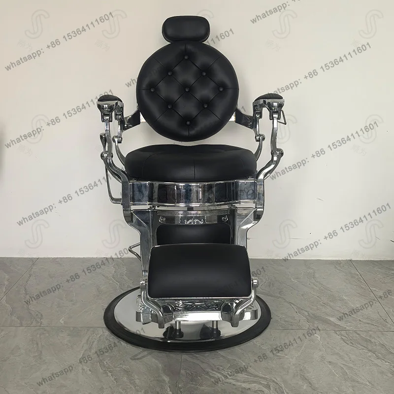 Factory Direct Sales Hair Salon Special Chair New Simple Barber Shop Chair Can be Fold Down