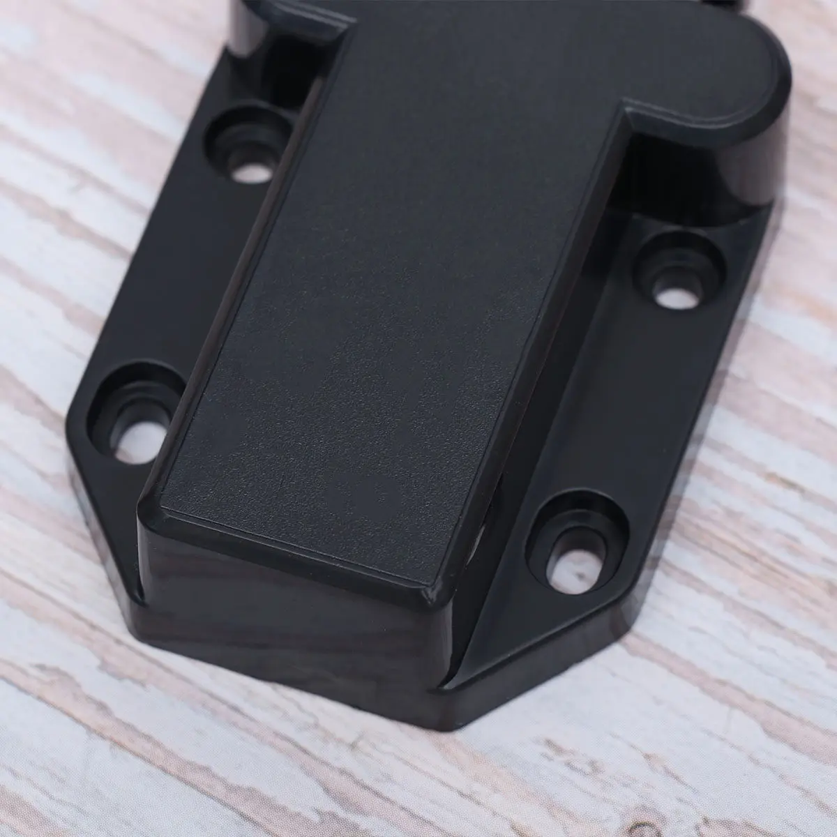 2Pcs Professional Self Locking Lock Press Latch Touch Catch for Cabinets Wardrobes Drawers Bookcases Cupboard Door Closer Black