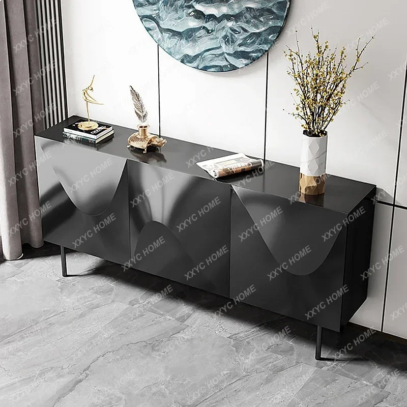 XX Modern Light Luxury Solid Wood Entryway Shoe Cabinet Room Divider Sideboard Storage Buffet for Living Room