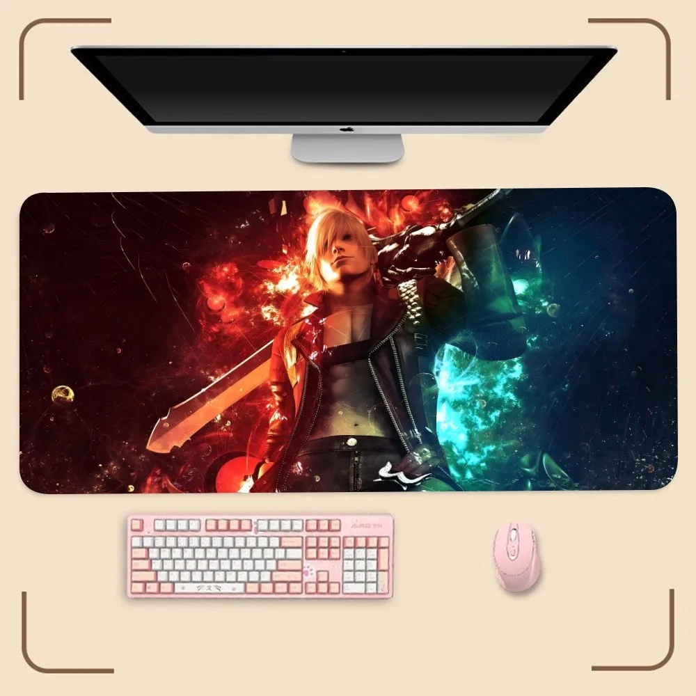 

G-Game D-Devil M-May C-Cry 5 Mousepad Computer Mouse Pad 400x800x5mm Gaming Accessories Mause Keyboard PadKawaii Mice Mausepad