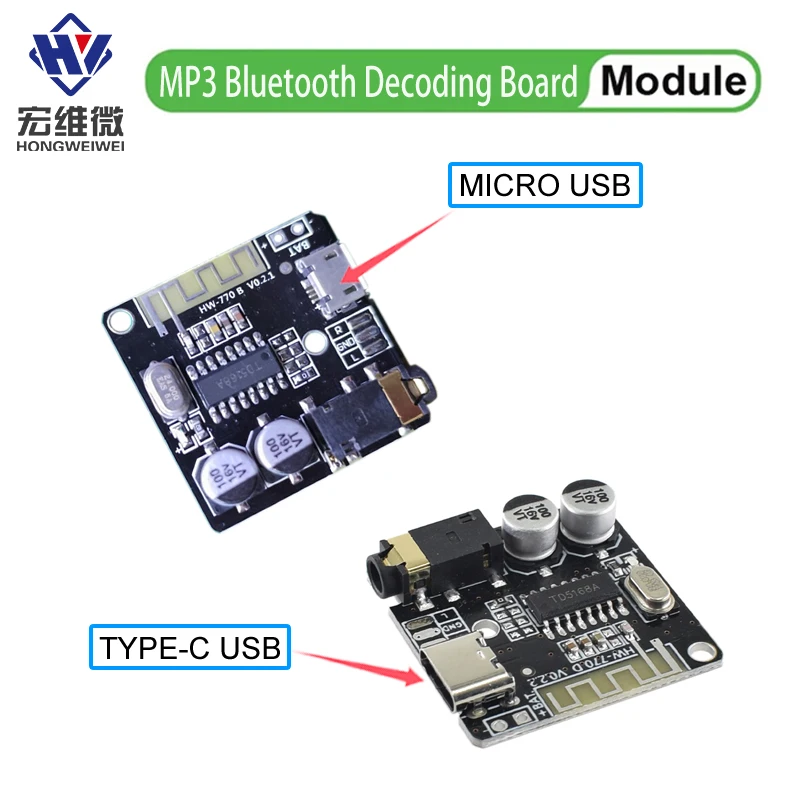 Mini Bluetooth-compatible Decoder Board Audio Receiver BT5.0 PRO MP3 Lossless Player Wireless Stereo Music Amplifier Module