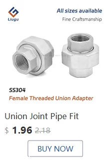 Tee Union Joint BSPT-Innengewinde aus Edelstahl 304, 1/4"-2" auslaufsichere Rohrverschraubung aus Guss für industrielle Sanitäranschlüsse – Detail 7