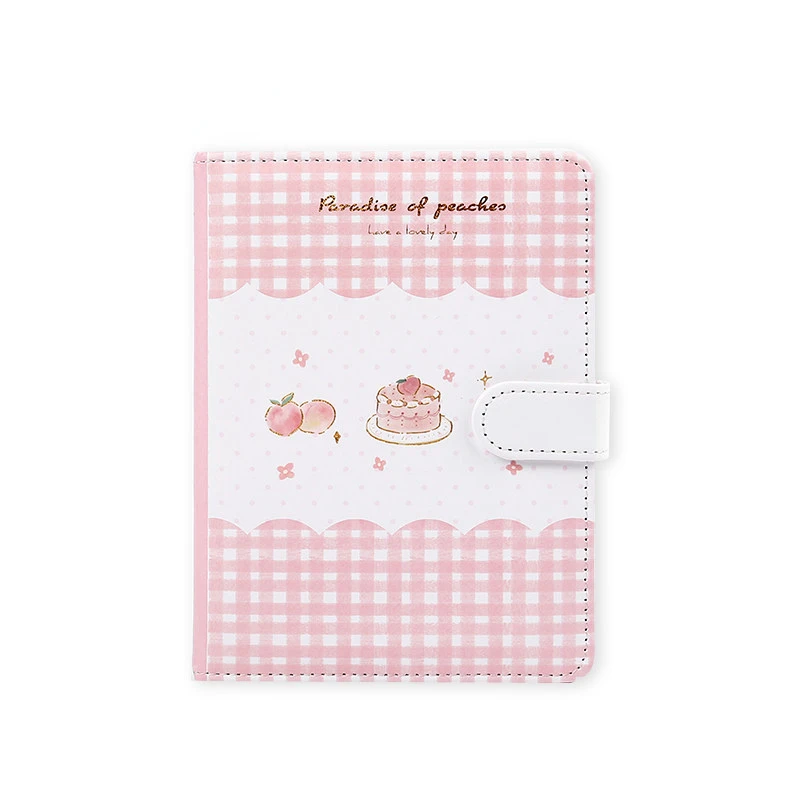 New Buckle Notebook Colored Page Fruit Pattern Notebook Student  Ledger Stationery Supplies