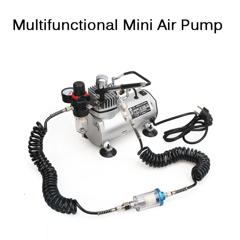 

220V Gravity Feed Airbrush Air Compressor Kit For Art Painting Tattoo Manicure Craft Spray Model Air Brush Nail Tool Set