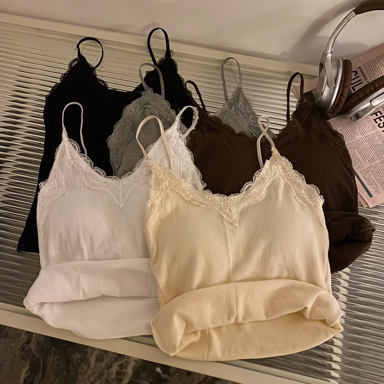Thumbnail 3 - #17 Latest Lace Trim Camisole Offers