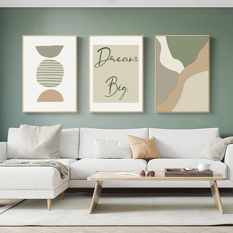 Modern Art Abstract Shapes Illustrations Lines Botanical Boho Simple Style Wall Art Canvas Painting Home Decor