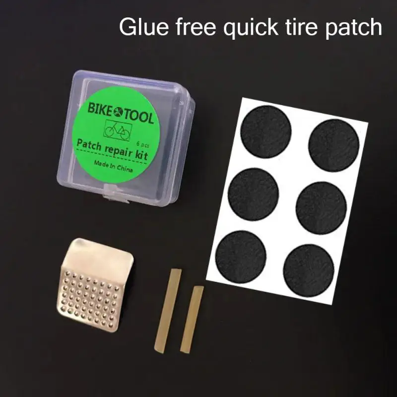 طقم رقعة مطاطية لإصلاح الإطارات المسطحة ، رافعة غراء ، رقعة باردة ، مانع تسرب ، أنبوب داخلي للدراجة ، دراجة MTB ، 1-10