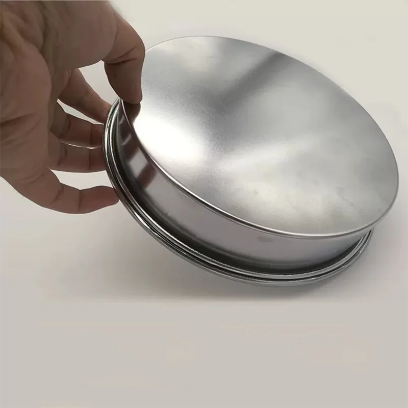 Standard sieve matching bottom cover without sieve 304 stainless steel sampling sieve experimental sieve tray 20cm