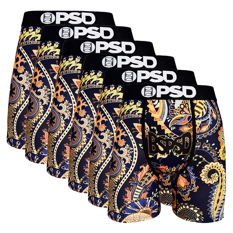 6 stuks heren boxershorts S-XXL, geurbestendige elastische taille, slim fit sneldrogend polyester ondergoed, 6 stuks