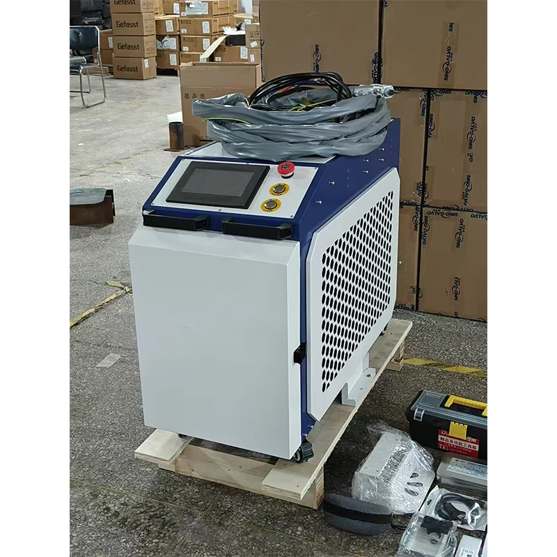 

Hot Sale 2000W Fast Speed 5 in 1 Fiber Laser Welding Cleaning Cutting Machine With Small Machine Body Can Move Easily