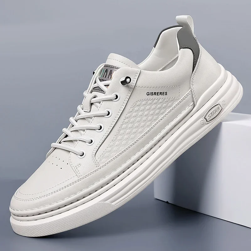 

New Men Shoes Fashion Genuine Leather Casual Shoes Cow Leather Slip-on Loafers Street Leisure Sneakers