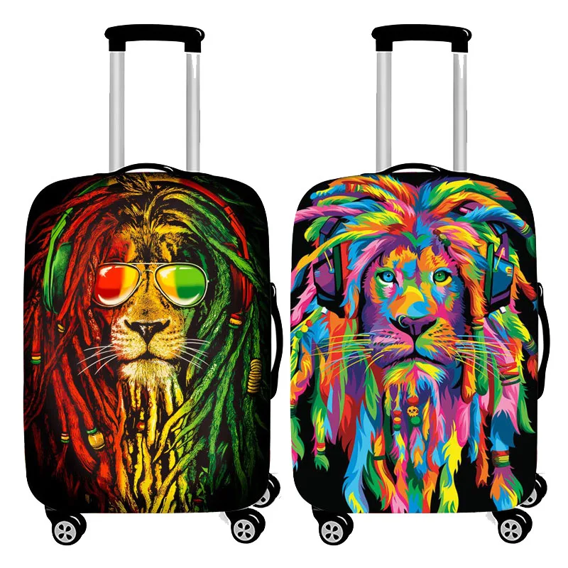 

Thicken Elastic Luggage Cover African Lion Baggage Covers Suitable for 18 To 32 Inch Suitcase Case Dust Cover Travel Accessories