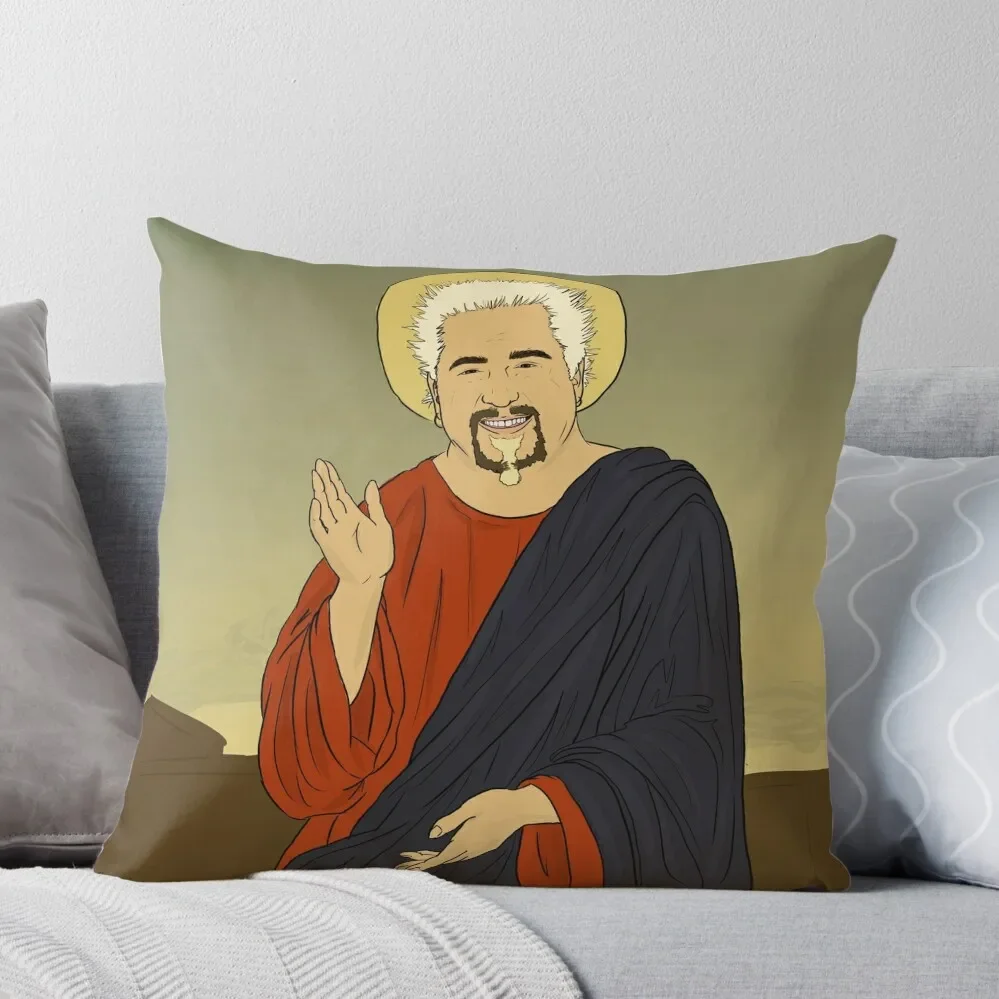 

Guy Fieri Jesus Throw Pillow New year Cushion Cover For Sofa Luxury Pillow Cover