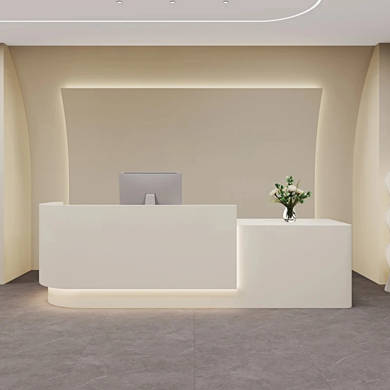 

Reception Desk Luxury Modern Furniture Counters Small Store Business Hairdressing Office Barber Shop Salon Counter Executive