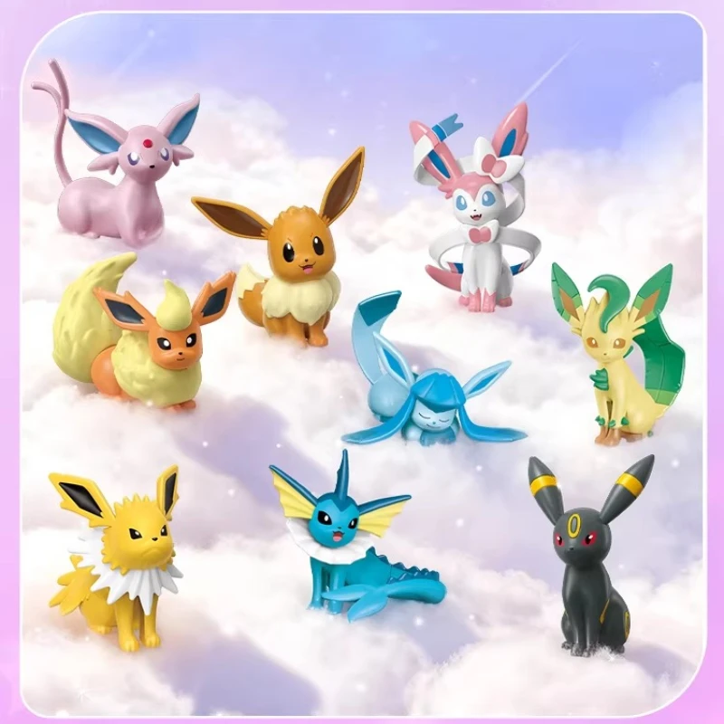 

Оригинальные конструкторы Keeppley Pokemon DIY: Мультяшные фигурки Eevee Family Planet Series, сборные модели, украшения, игрушки, подарок для детей