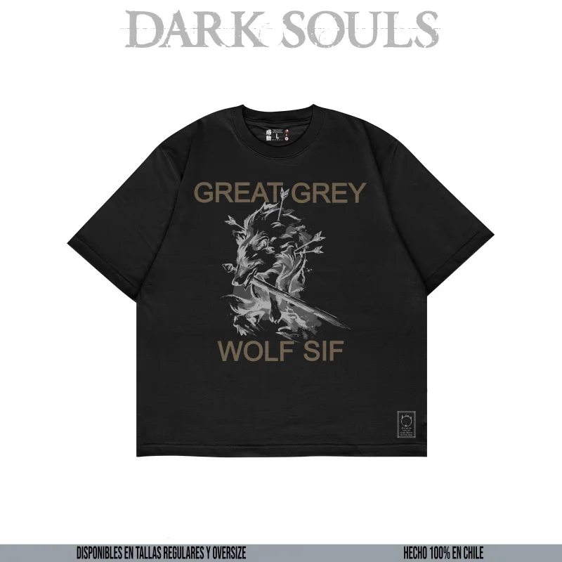 

Great Grey Sif Wolf Knight Artorias The Abysswalker Gift T-shirt 0617 Dark Souls Graphic clothes Retro Bloodborne Game Tee