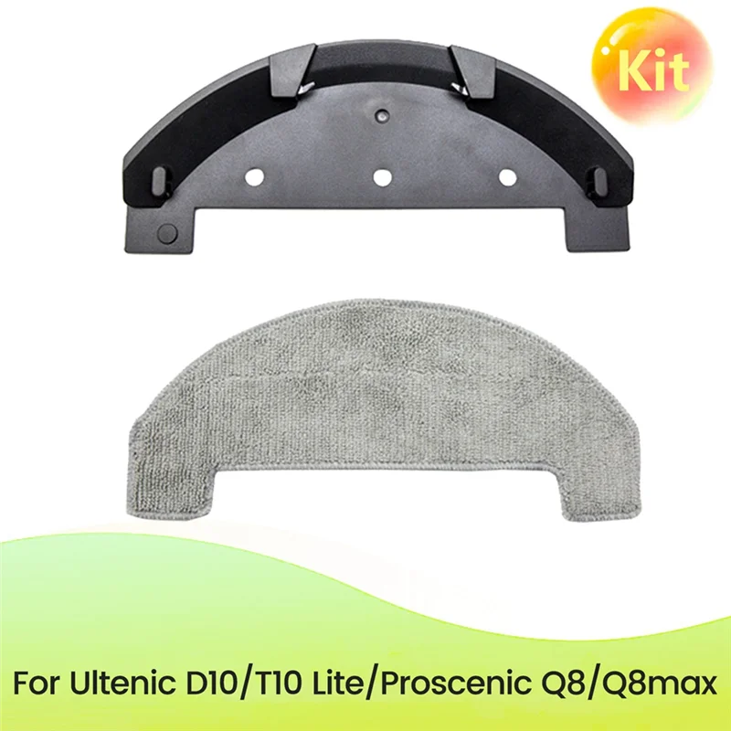 24-Hour Delivery Mop Holder And Mop Cloth For Proscenic Q8 / Q8 Max / Ultenic D10/T10 Lite Sweeping Machine Accessories