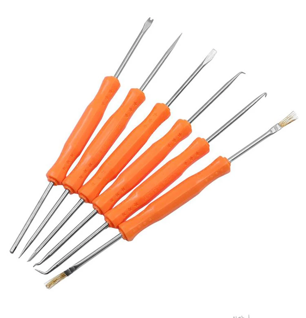 6pcs Desoldering Aid Tool Soldering Aid Assist Tools Circuit Board Welding Auxiliary Tools PCB Cleaning Kit Assist Repair Tool