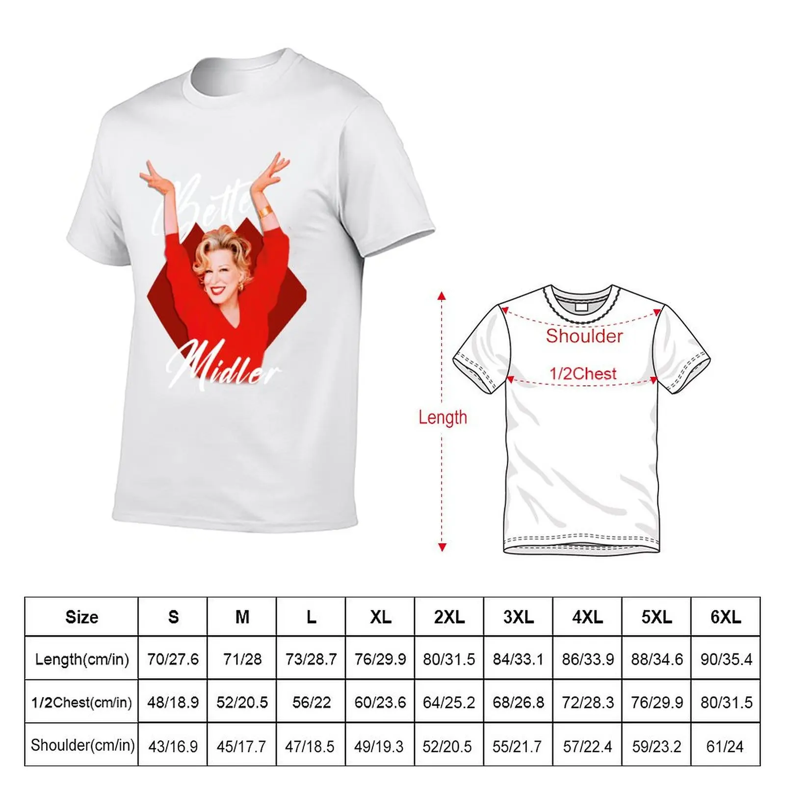 Miss Midler T-Shirt Active Sports Short Sleeve Cotton Shirt