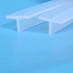 Silicone Rubber T Strip Gap Cover Sealing Bar Waterproof Heat Resist Transparent White Red Blue Black