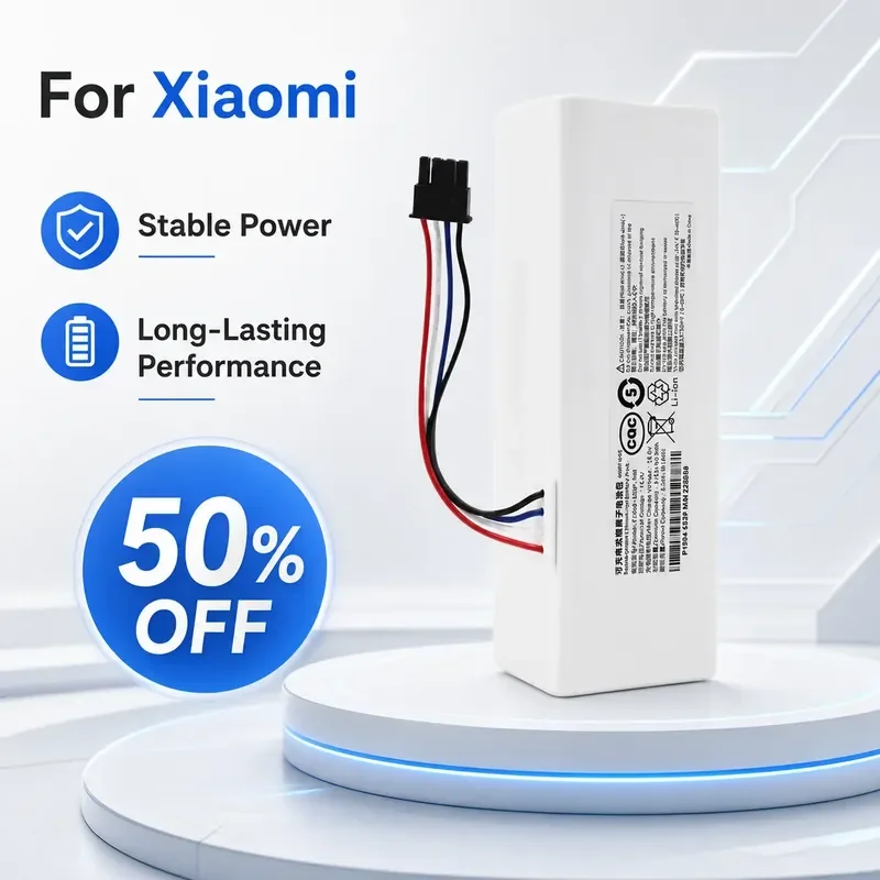 14.4V 6500mAh Rechargeable Battery for Xiaomi Sweeper 1C P1904-4S1P-MM STYTJ01ZHM