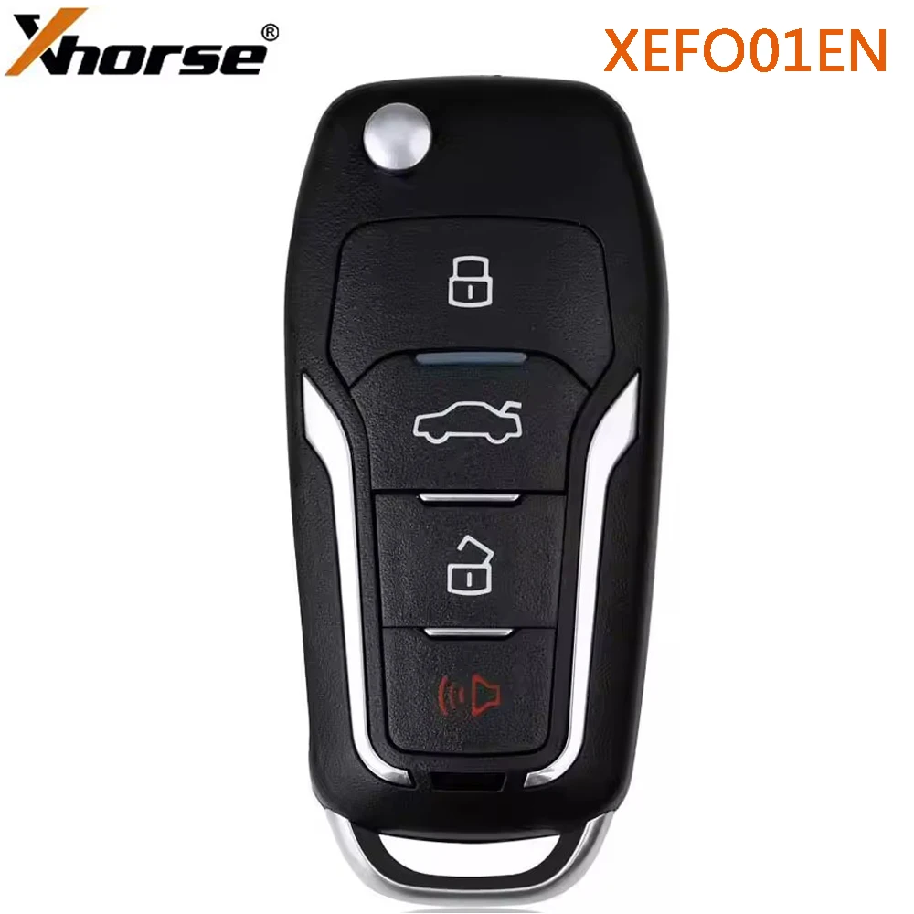 1 Piece XEFO01EN Xhorse Super Remote Flip Key for Ford Built-in Super Chip English Version 4 Buttons