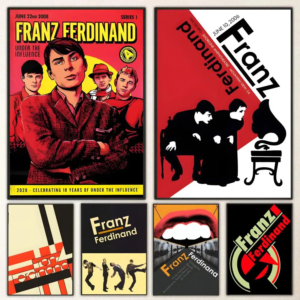 Band Franz Ferdinand Poster High-definition  poster stickers, suitable for bedroom, living room, home decoration