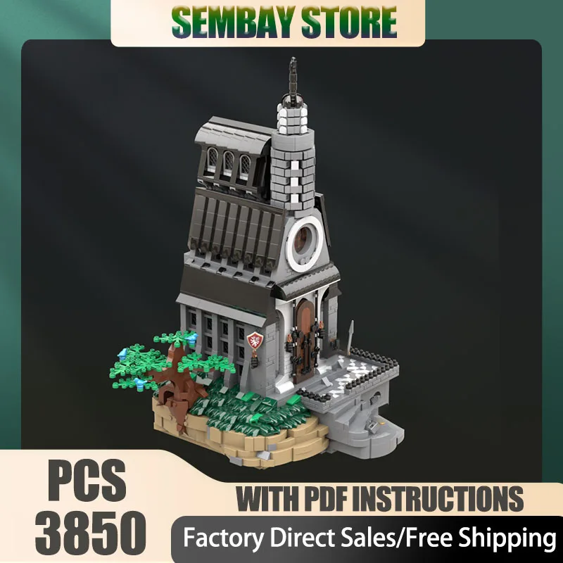 

Famous Scene Model Moc Building Brick Modular Cathedral Castle Model Technology Blocks Christmas DIY Toy Construction Gifts