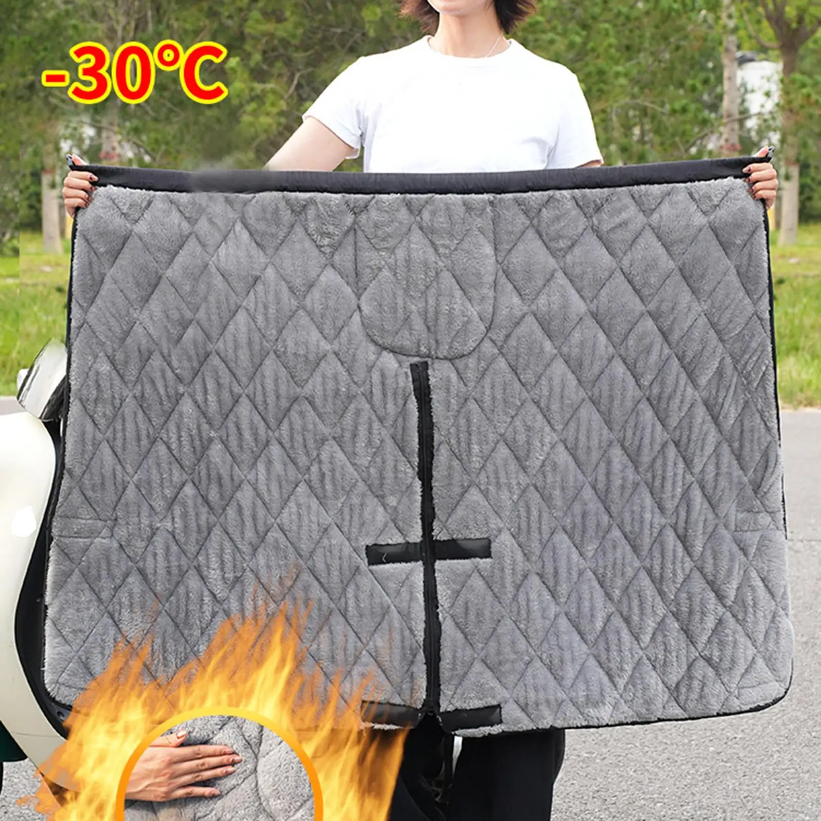 

Мотоциклетный чехол для ног, водонепроницаемый ветрозащитный фартук, мотоциклетное одеяло на флисовой подкладке для защиты колена в холодную погоду, мотоцикл