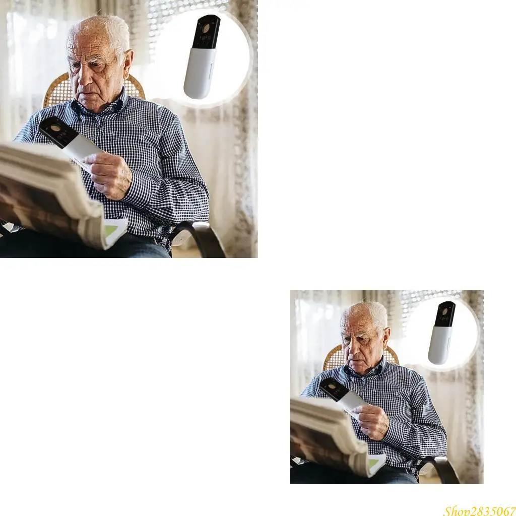 Extendable Handheld Magnifier for Stamp Inspection Glass with Light 831F