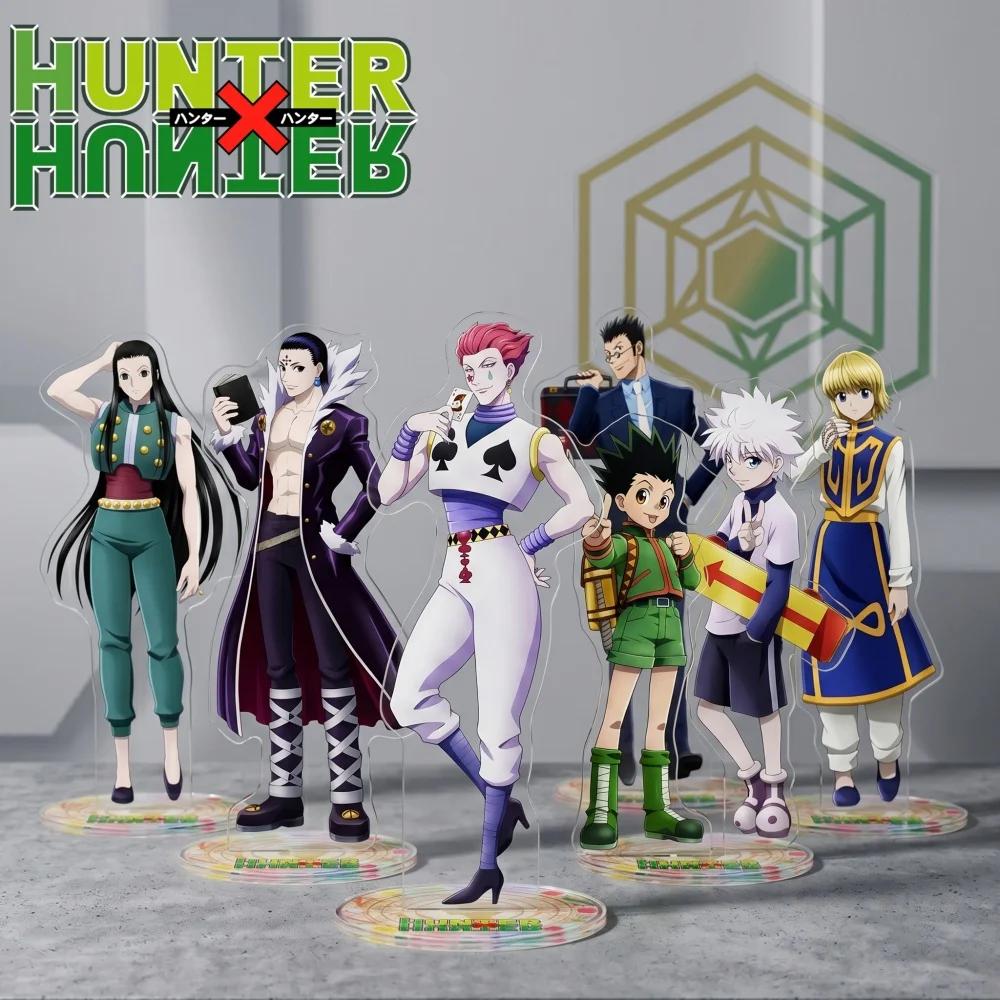 Hunter X Hunter Acrylic Stand Keychain Gon Killua Kurapika Hisoka Chrollo Anime Figure Desktop Decor Custom Gift