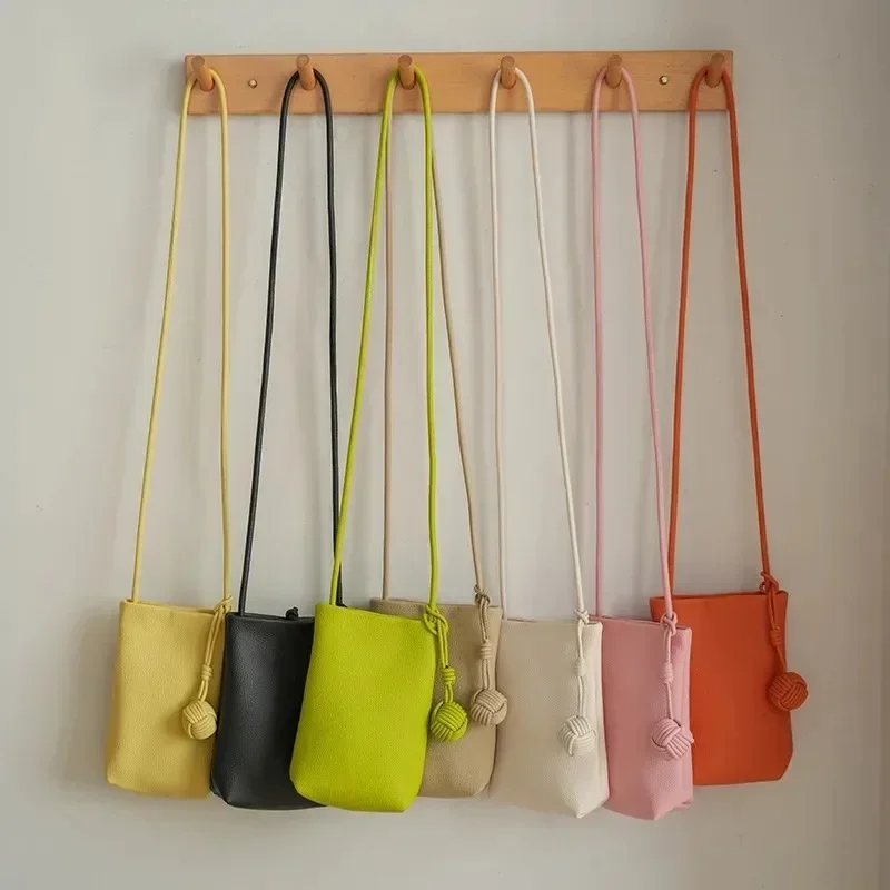 

Fashion Lightweight Crossbody Bags Shoulder Bags For Women Soft PU Leather Mini Coin Purse Waterproof All-match Phone Pouch