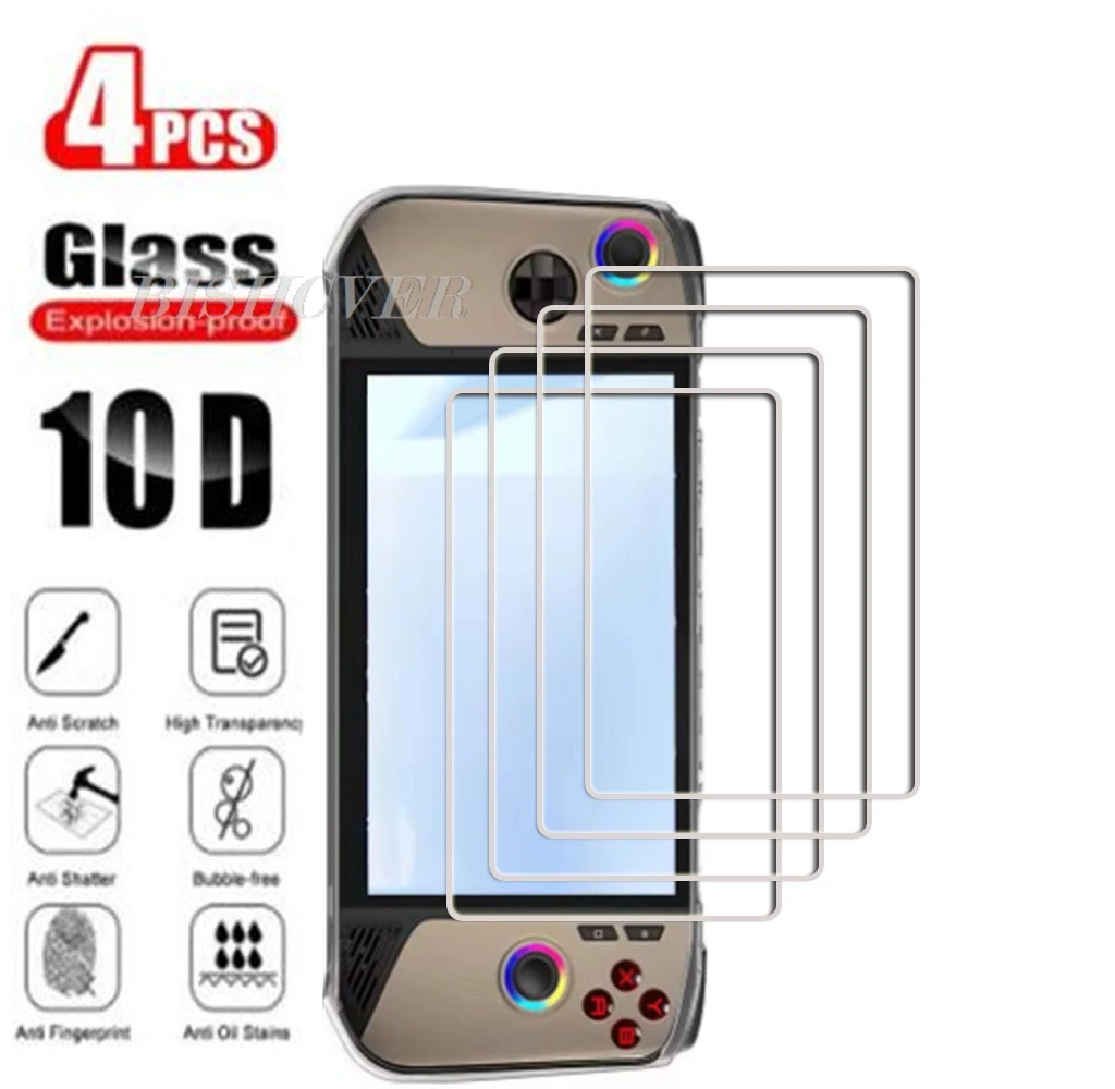 

4Pcs Tempered Glass For MSI Claw 8 BZ2EM Player Games ON ForMSI Claw 8 AI+ Player Screen Protector Protective Glass Film