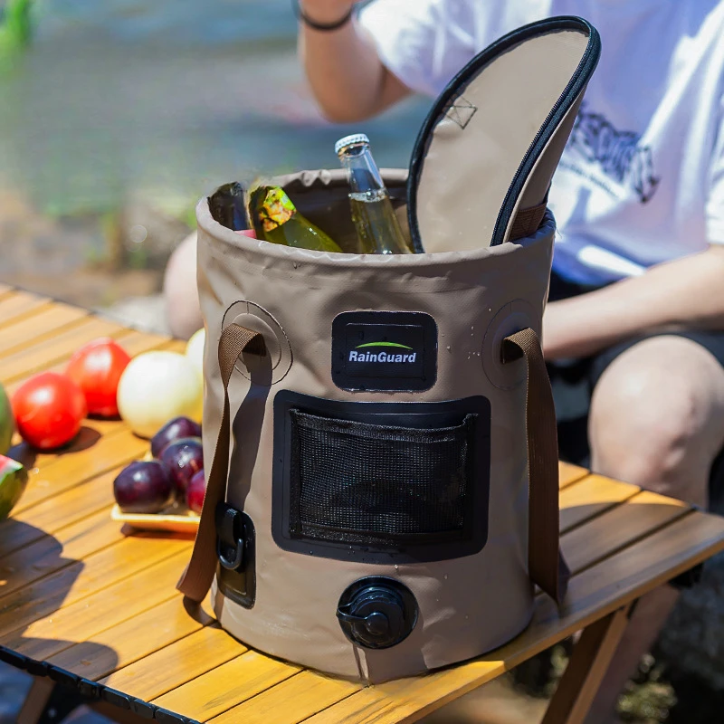 Outdoor Camping Storage Bag Large Capacity with Shoulder Strap Insulated Ice Pack Cool Box Lunch Bags Thermos Backpack Fridge