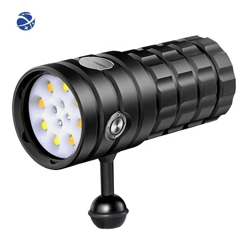 

Super Bright Underwater Diving Photography Video Flashlight 25000 lumen Built-in Battery Waterproof Scuba Diver Torch Light